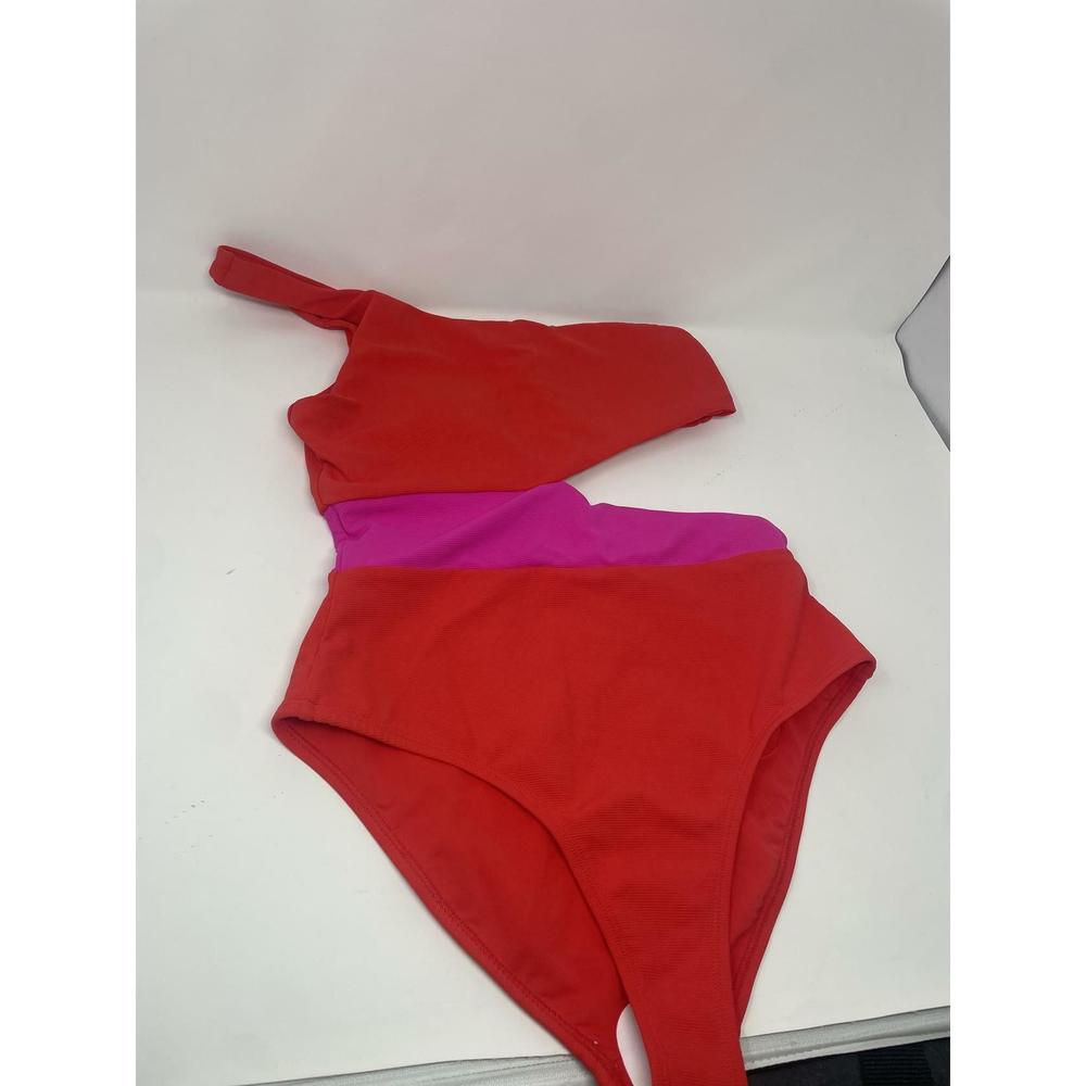 Medium WILO Women's The Label Rib Cutout One Piece Swimsuit Multicolor M - Picture 3 of 4